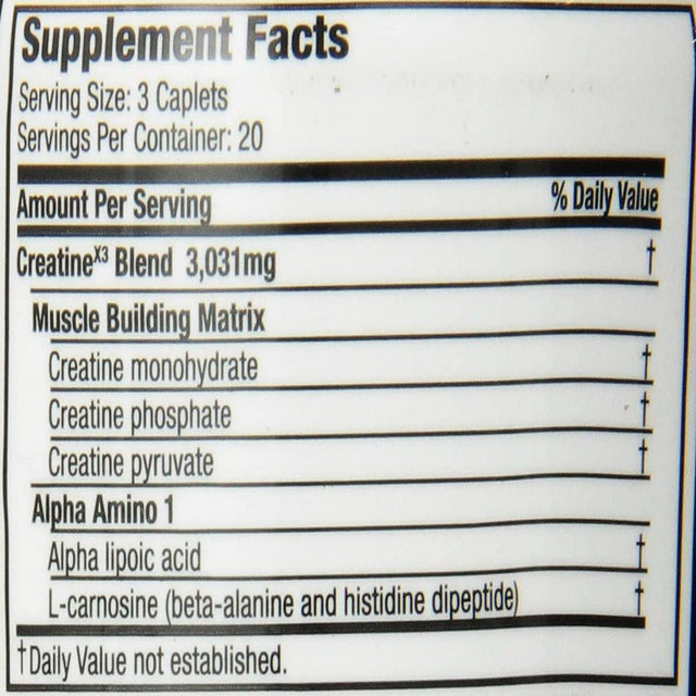 Six Star Creatine Pills Post Workout X3 Creatine Capsules Creatine Monohydrate Blend Muscle Recovery & Muscle Builder for Men & Women Creatine Supplements, 20 Servings Pills 60 Count (Pack of 1)