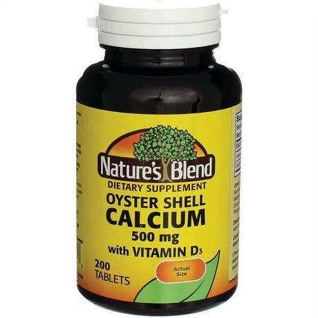 Nature'S Blend Oyster Shell Calcium with Vitamin D3 200 Tabs