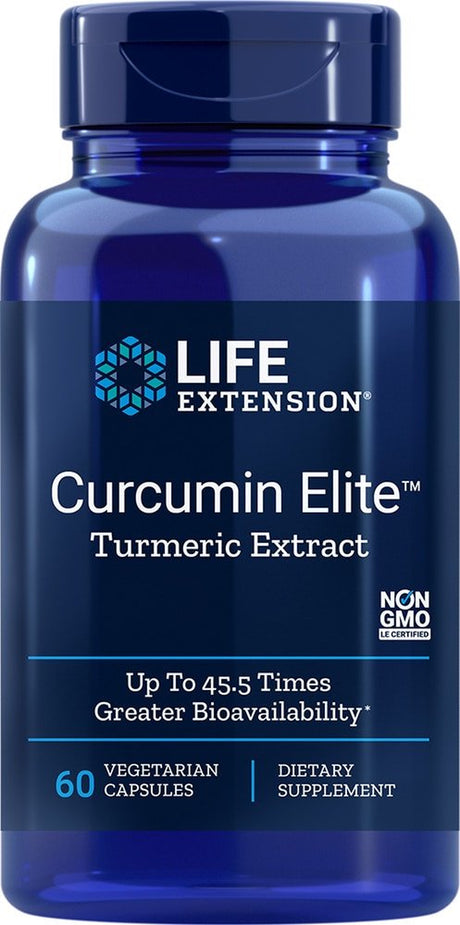 Life Extension Curcumin Elite Turmeric Extract -- 60 Vegetarian Capsules