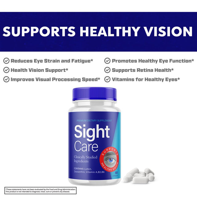 (2 Pack) Sight Care - Revolutionary Advanced Vision Matrix Formula - Supports Healthy Vision - Dietary Supplement for Eyes Sight - 120 Capsules