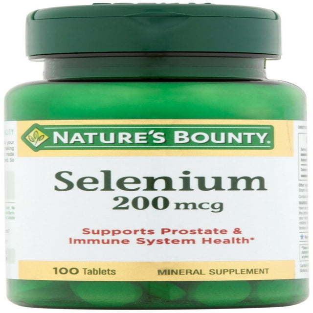 Nature'S Bounty Selenium 200 Mcg Tablets, 100 Ea (Pack of 2)