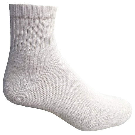 Yacht & Smith Value Pack of Diabetic Nephropathy and Edema Ankle Socks for Men and Women, Ring Spun Cotton (White - 12 Pairs, 13-16)