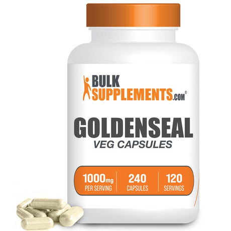 Bulksupplements.Com Goldenseal Capsules (240 Veg Capsules - 120 Servings)