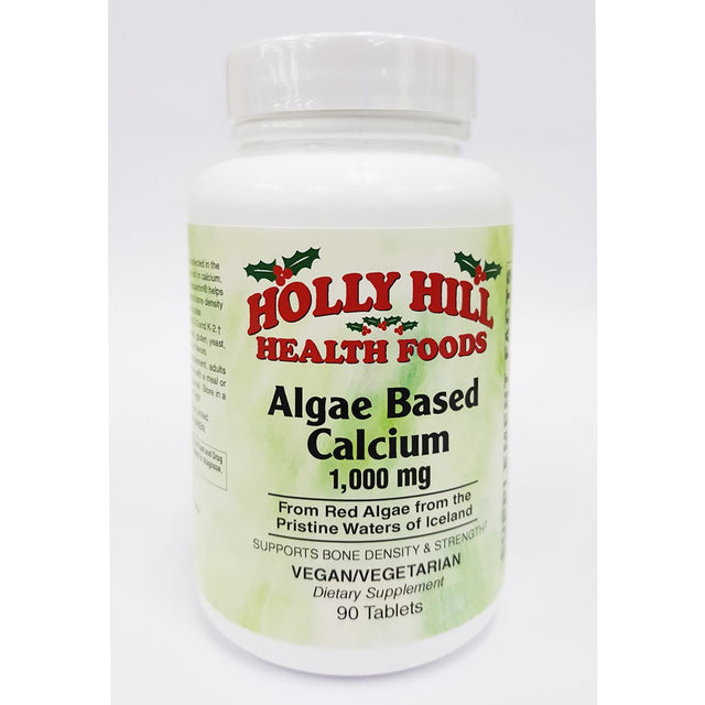 Holly Hill Health Foods Algae Based Calcium 1,000 Mg, 90 Tablets