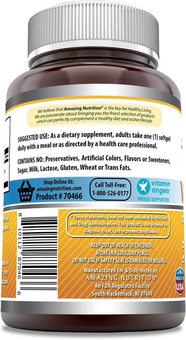 Amazing Formulas Vitamin D3 2000 IU, 480 Softgels