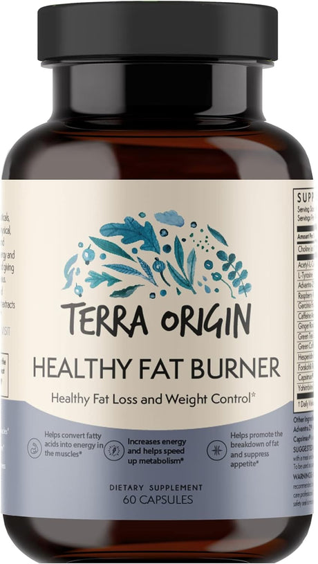 TERRA ORIGIN Metabolism Boost & Fat Loss - Amino Acids and Natural Plant Extracts to Increase Energy & Metabolism, Block Cravings, Stop New Fat Storage*