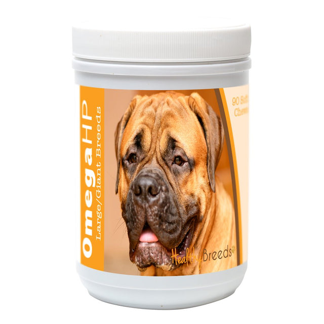 Healthy Breeds Bullmastiff Omega HP Fatty Acid Skin and Coat Support Soft Chews