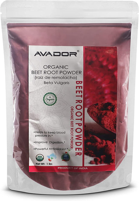 USDA Certified Organic All Natural Beetroot Powder 1 Lbs Non GMO | Nitric Oxide Booster*