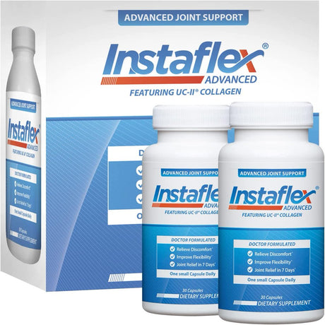 2 Bottles - Instaflex Advanced Joint Support Nutritional Supplement Capsule with Doctor Formulated Joint Relief Supplement, Totals of 60Ct