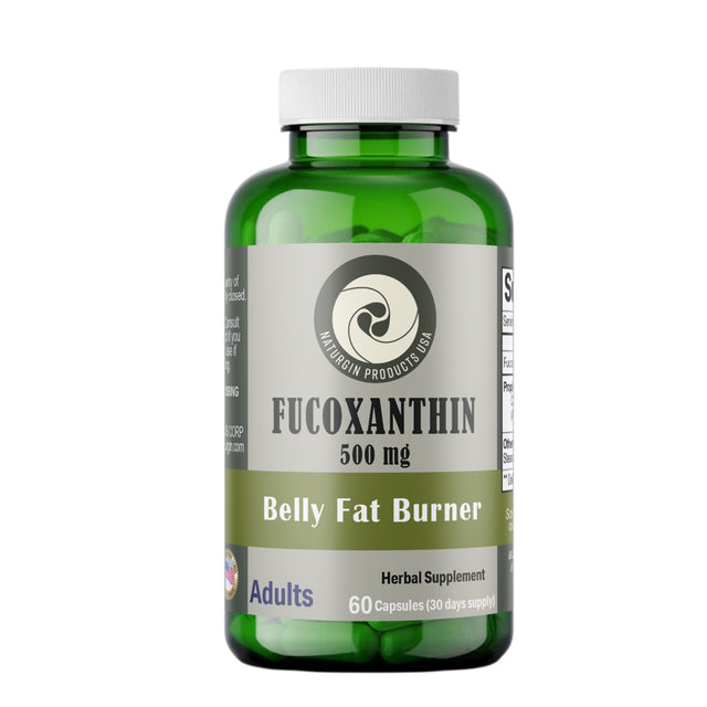 NATURGIN Fucoxanthin 10% Veggie-Belly Fat Burner Booster, Powerful Immune Support Supplement.