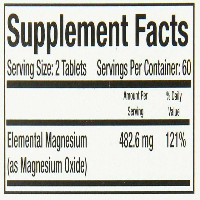 Mag-Ox 400 Magnesium Supplement - 120 Tablets, Pack of 5