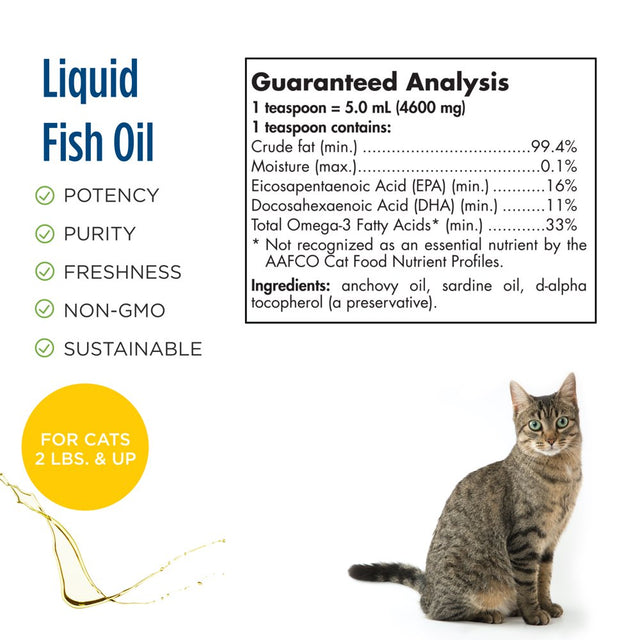 Nordic Naturals Omega-3 Cat, Liquid, Fish Oil for Cats, with EPA & DHA 2 Oz