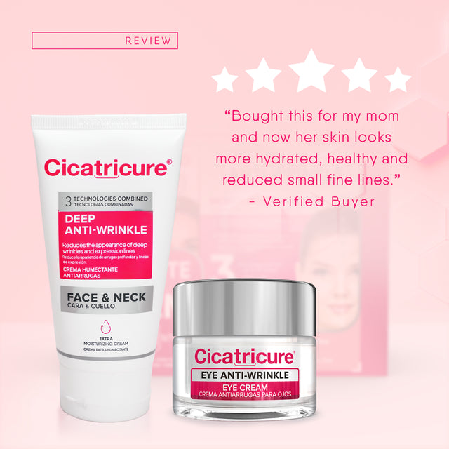 Cicatricure Complete Rejuvenating Skin Care System Gift Set with (1) Eye Anti-Wrinkle Cream & (1) Deep Anti-Wrinkle Moisturizing Cream, Value Pack of 2