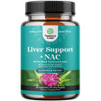 Liver Support Supplement with NAC - Herbal Liver Supplement with N Acetyl Cysteine Silymarin Milk Thistle Extract Dandelion Root Artichoke Extract Choline Bitartrate and Berberine for Liver Cleanse