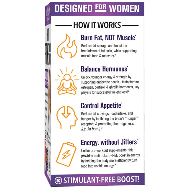 Skypharm Her Fitness - Daily Women’S Boost for Weight Management & Exercise Support - Promotes Hormone Balance