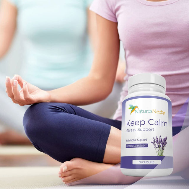 Keep Calm - anti Anxiety Relief Supplements Formulated for Natural Anxiety Relief - Helps Fight Panic Attacks with a Calming Joy Filled Cortisol Boost - anti Stress Supplement & Stress Relief Pills