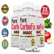 (3 Pack) Pure Carbo Fix Max 1200MG Diet Pills Weight Loss Supplement 180 Capsules