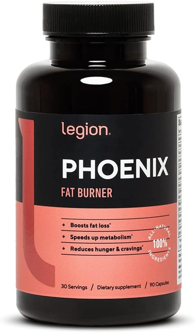 LEGION Phoenix Thermogenic Fat Burners & Weightloss Pills - 30 Serving, 90 Capsules (Caffeine)