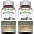 Amazing Formulas Lecithin Dietary Supplement * 1200 Mg High Potency Lecithin 240 Softgels (Non-Gmo) - Pack of 2