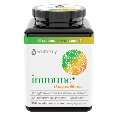 Youtheory Immune+ Daily Wellness, 150 Vegetarian Capsules