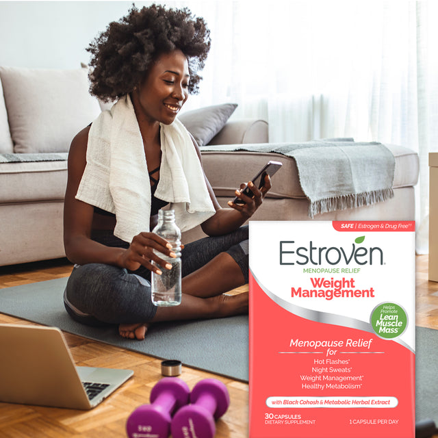 Estroven Menopause Relief Weight Management Capsules, 30 Count