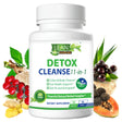 Detox Cleanse, 11-In-1 Vegan Full Body Cleaner, Super Colon Cleanse Gut Health Support with Psyllium Husk Powder Aloe Ginger Root Fiber Supplement, 30 Day Toxin Rid off Pills for Men Women 60 Capsules