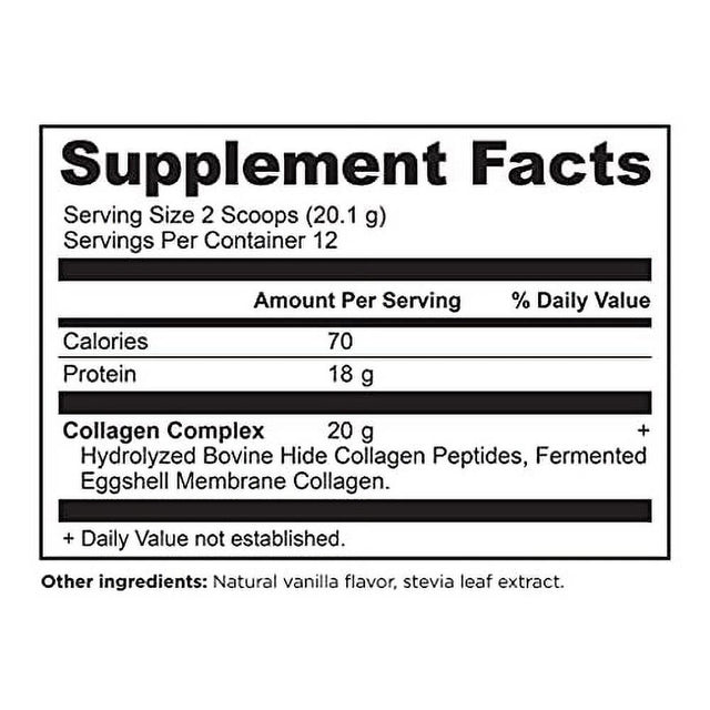 Collagen Peptides by Ancient Nutrition, Collagen Peptides Powder, Vanilla Hydrolyzed Collagen, Supports Healthy Skin, Joints, Gut, Keto and Paleo Friendly, 12 Servings, 20G Collagen per Serving