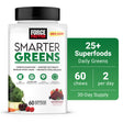 Force Factor Smarter Greens Soft Chews, Greens Superfoods Supplement, Summer Berry, 60 Soft Chews