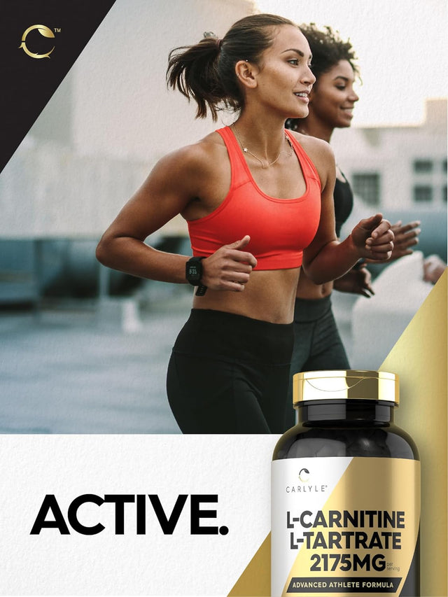 Carlyle L Carnitine 2175Mg | 200 Capsules | Advanced Athlete Formula | Workout Supplement | as L-Carnitine L-Tartrate | Non-Gmo, Gluten Free