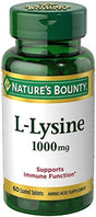 Nature'S Bounty L-Lysine 1000 MG Immunity Amino Acid Supplement 60 Tablets