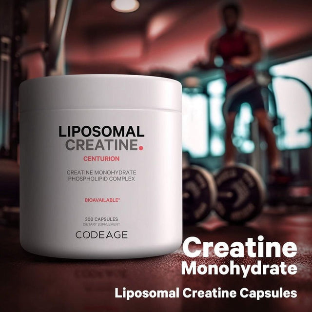 Codeage Liposomal Creatine Monohydrate Capsules, Micronized Creatine 2500Mg Sports Nutrition, 300 Ct