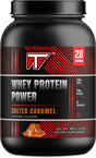 Whey Protein Power 25G of Protein in Delicious Salted Caramel (2Lb), Build Muscle, Gain Strength and Power