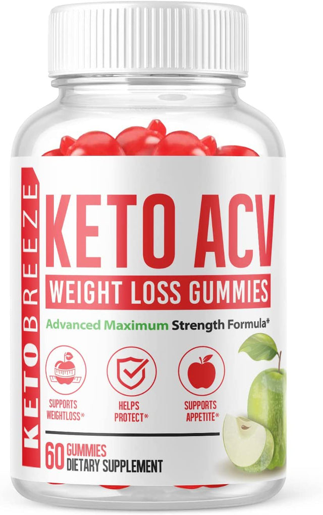 (1 Pack) Keto Breeze ACV Gummies - Supplement for Weight Loss - Energy & Focus Boosting Dietary Supplements for Weight Management & Metabolism - Fat Burn - 60 Gummies