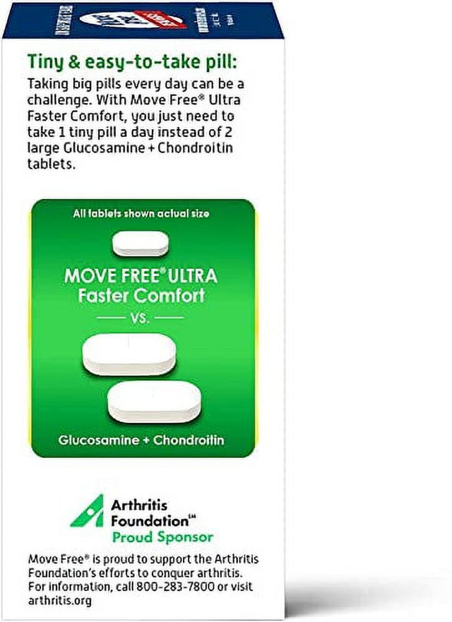 Calcium Fructoborate - Move Free Ultra Faster Comfort Joint Support Tablets (30 Count in a Box), for Clinically Proven Joint Comfort - 2 Packs (2)