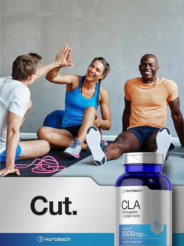 CLA Supplement | 300 Softgel Pills | Maximum Potency | Conjugated Lineolic Acid from Safflower Oil | Non-Gmo, Gluten Free | by Horbaach