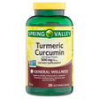 Spring Valley Turmeric Curcumin with Ginger Powder General Wellness Dietary Supplement Vegetarian Capsules, 500 Mg, 250 Count