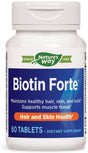 Biotin Forte, 5Mg, Tablets, 60 Ea (Pack of 2)