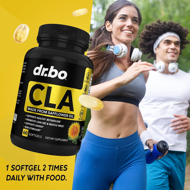 CLA Safflower Oil Supplement for Men & Women - Pure Safflower Oil High Linoleic Preworkout, Abs Muscle & Workout Capsules - Premium 780Mg CLA Conjugated Linoleic Acid Pills Supplements - 60 Softgels