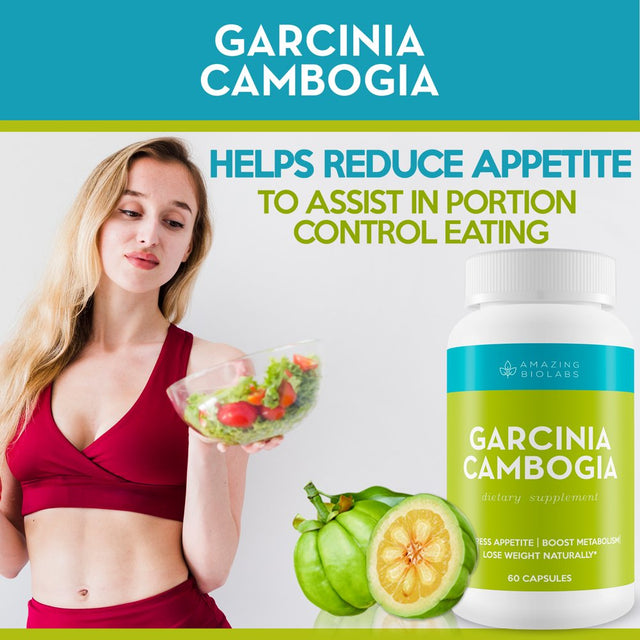 Garcinia Cambogia by Amazing Bio Labs- Weight Loss Supplement and Appetite Suppressant, Metabolism Booster, Carb Blocker & Belly Fat Burner for Men and Women