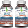 Amazing Formulas Calcium with Vitamin D3 - Calcium 1200 Mg, Vitamin D3 1000 Mg 220 Softgels (Non-Gmo, Gluten Free) - Pack of 2