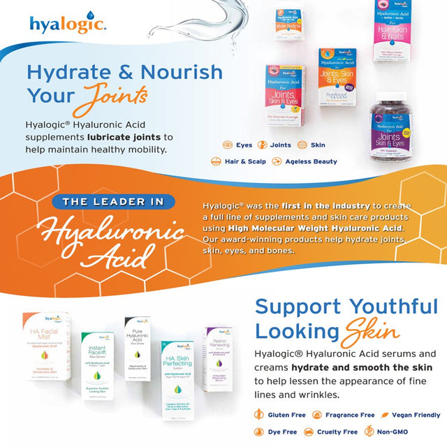 Hyalogic Hyamints Breath Mints for Dry Mouth- Sugar Free Mint Flavor— Natural Breath Freshener W/Hyaluronic Acid, Cranberry Extract, Xylitol, Slippery Elm, Orange Pectin (60 Count)