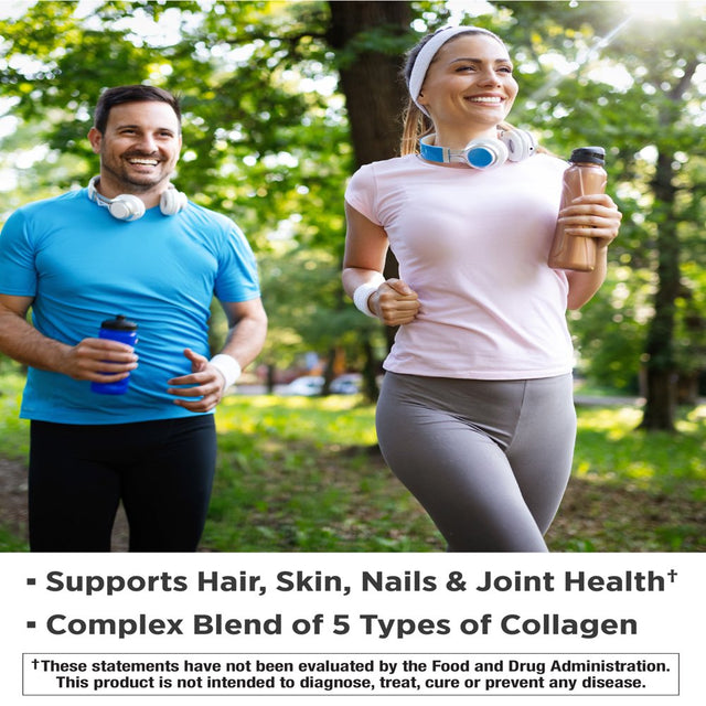 Multi Collagen Protein Capsules | 90 Count | Type I, II, III, V, X | Collagen Peptide Pills | Gluten Free Supplement | by Nature'S Truth