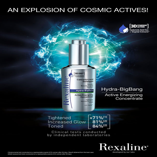 Rexaline 3D Hydra-Bigbang Hyaluronic Acid, Renewing Face Serum, 1 Oz