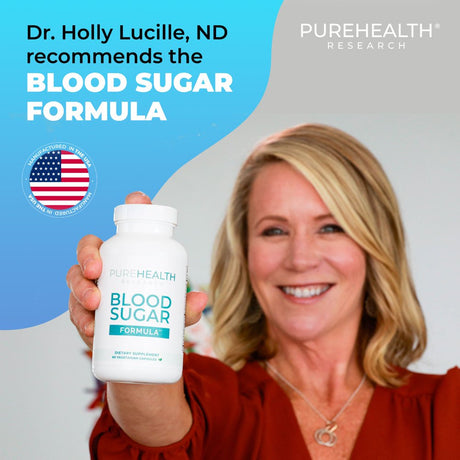 Blood Sugar Formula; Glucose Balance Supplement, Blood Sugar Support with Magnesium, and Berberine for Men & Women, Increase Energy & Focus by Purehealth Research, 3 Bottles