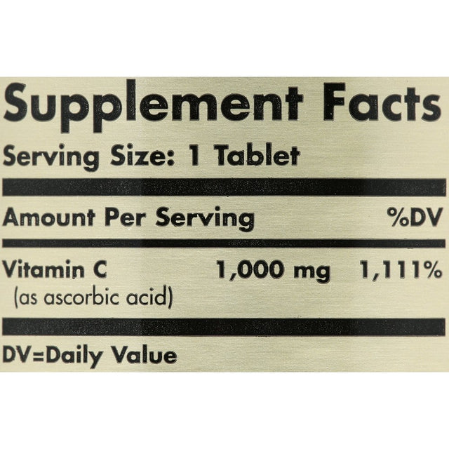 Solgar Vitamin C 1000 Mg Tablets 1 Ea