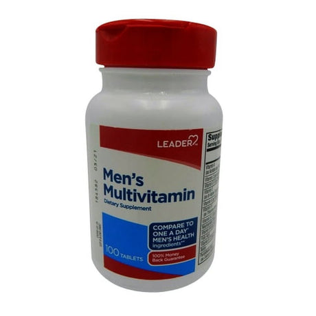 Leader Mens Multivitamin Tablets, 100 Ct