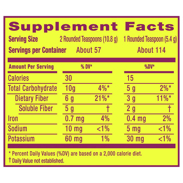 Metamucil, Sugar-Free, 4-In-1 Fiber, No Added Sweetener, 114 Tsps