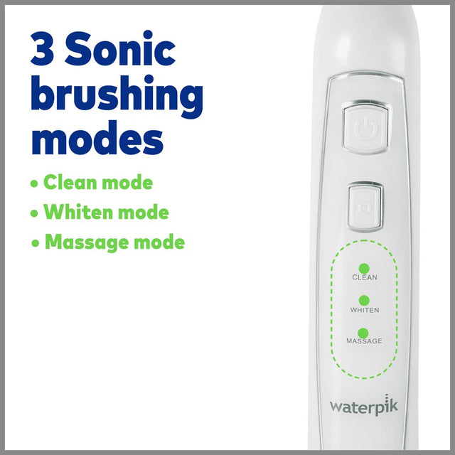 Waterpik Complete Care 5.0 Water Flosser + Sonic Electric Toothbrush, White