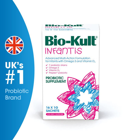 Bio-Kult Infantis Gut Health Probiotic Supplement for Kids, 16 Sachets