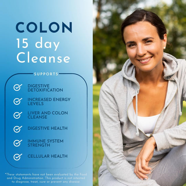 Super Cleanse by Herbal Solutions: 15-Day Extra Strength Detox Program for Comprehensive Digestive System Cleansing - Colon Cleanse and Liver Cleanse